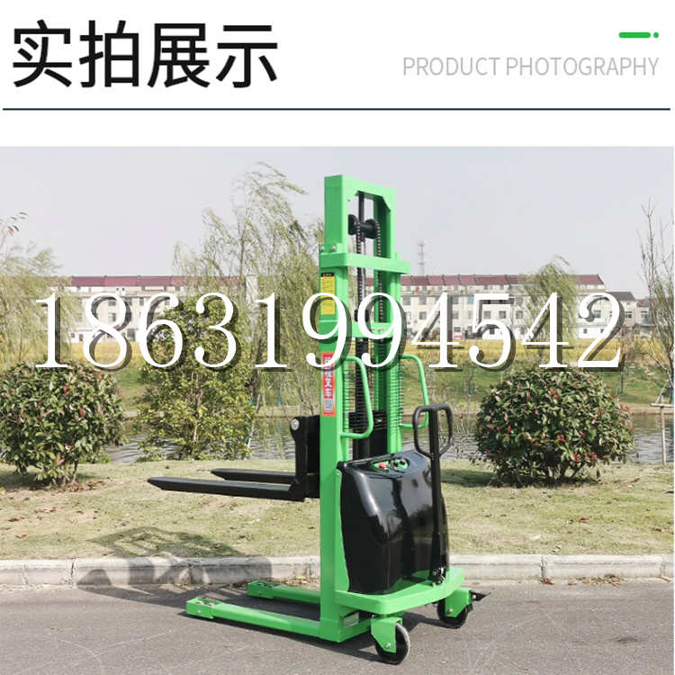 轮台县电动叉车堆高车液压铲车电瓶1吨2吨站驾步行式小型全自动叉车